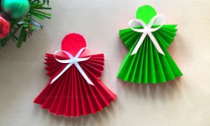 Jednostavno i slatko: Papirni anđeli za božićnu dekoraciju